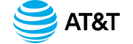 The image shows the AT&T logo, featuring a stylized blue globe with horizontal lines next to the black text "AT&T. - Choice Hacking Academy The image shows the AT&T logo, featuring a stylized blue globe with horizontal lines next to the black text "AT&T.