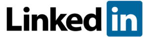 The image shows the LinkedIn logo. The logo consists of the word "Linked" in black lowercase letters, followed by a blue square with the white lowercase letters "in" inside it.