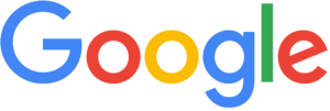 The image shows the Google logo. The word "Google" is written in a playful, colorful font with each letter differently colored: blue for "G," red for the first "o," yellow for the second "o," blue for "g," green for "l," and red for "e.